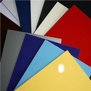 Hoja de plástico ABS con tapa de acrílico brillante